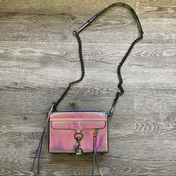 Rebecca Minkoff Mini M.A.C. Crossbody Bag in Hologram - Picture 1 of 16